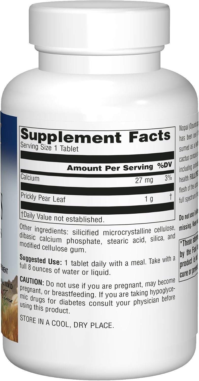 Planetary Herbals Nopal Cactus (Higo Chumbo) 1000 mg - 120 Comprimidos
