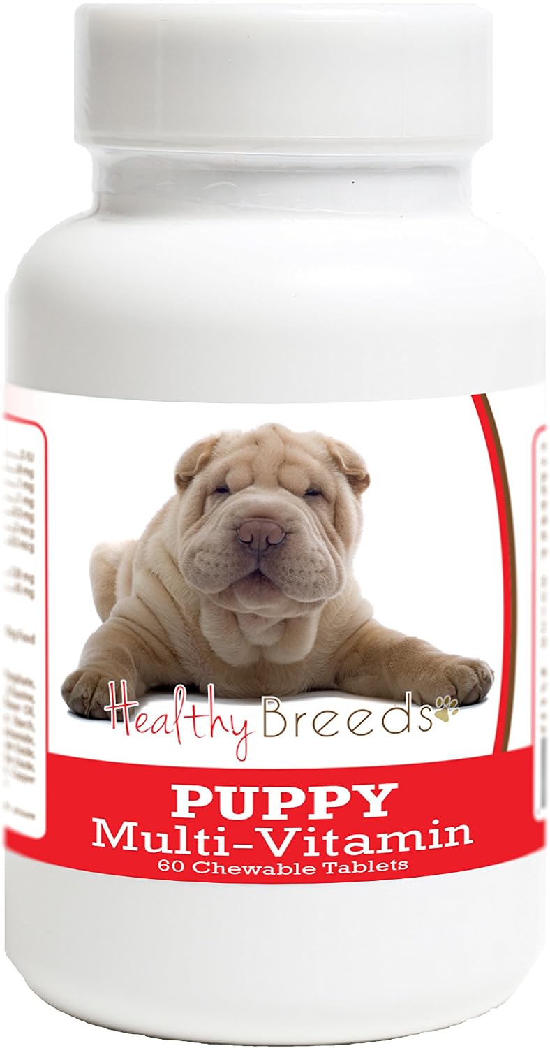 Healthy Breeds Multivitamínico para Cachorros de Shar Pei - 60 Comprimidos