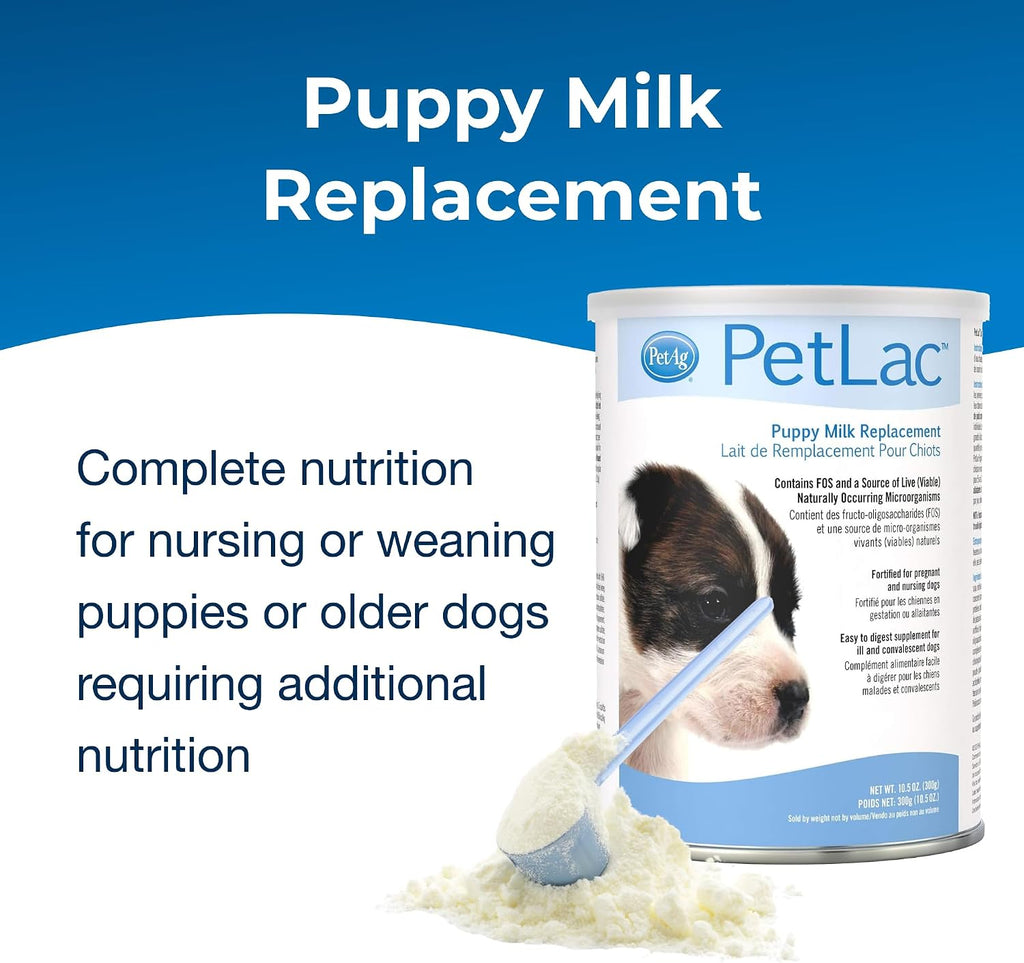 Pet-Ag PetLac Polvo para Cachorros - 10.5 oz (Paquete de 4)