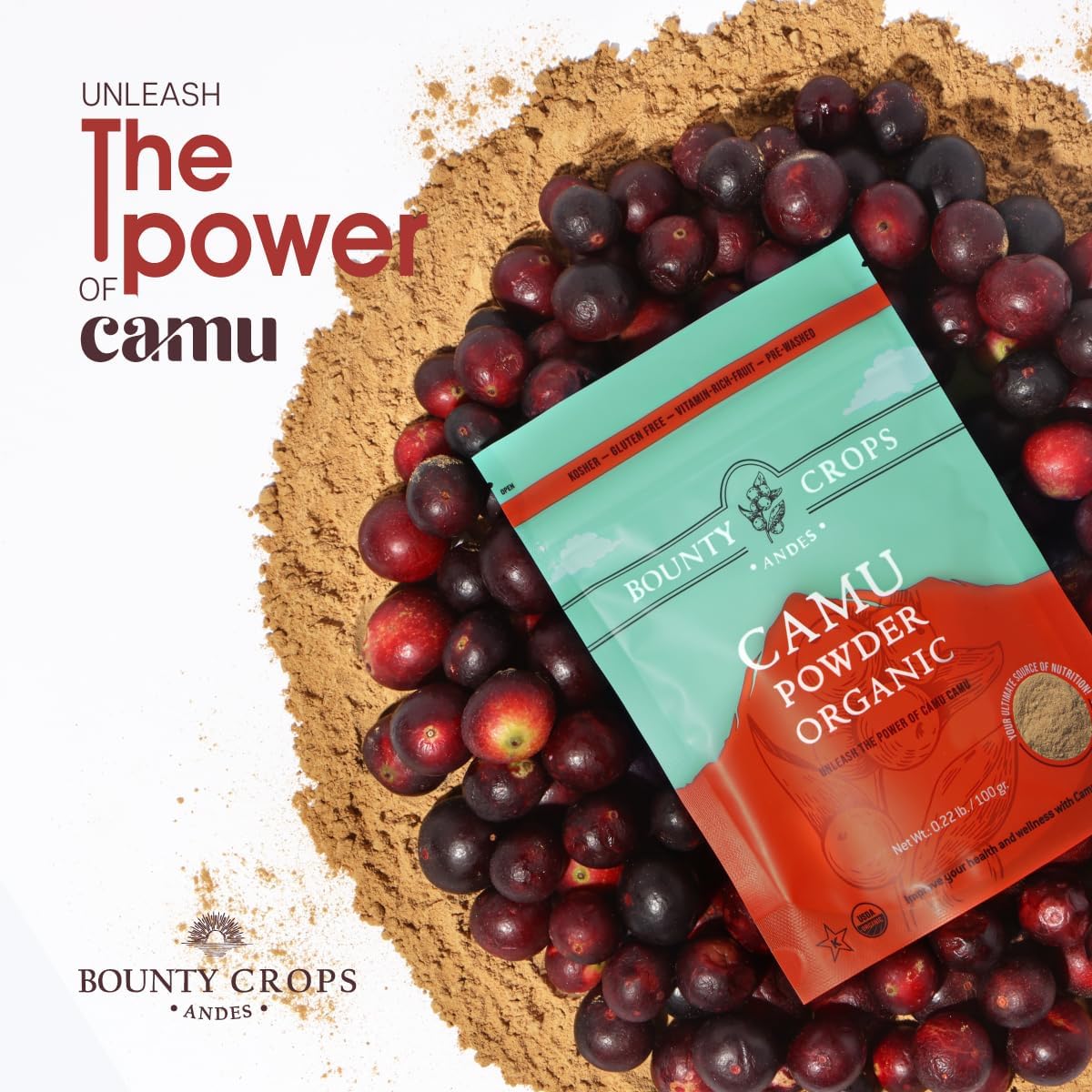 Bounty Crops Camu Camu en Polvo Orgánico (100 g)