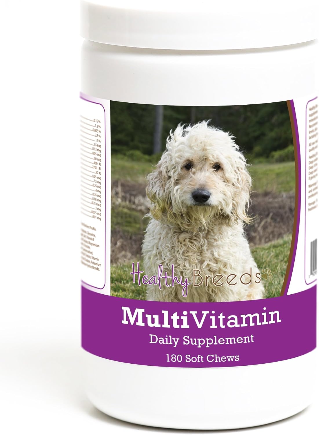 Healthy Breeds Goldendoodle Multivitamin Soft Chew para Perros, 180 unidades