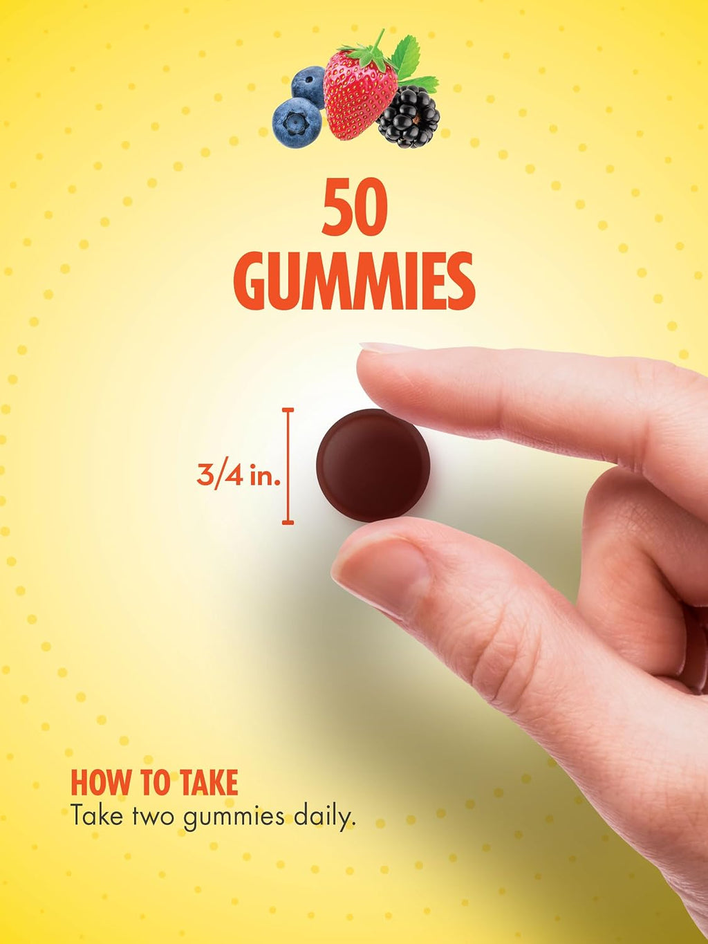 Sundance Adult Multivitamin Gummies – Multivitamínico en gominolas para hombres y mujeres, sabor a frutos rojos, 50 gominolas