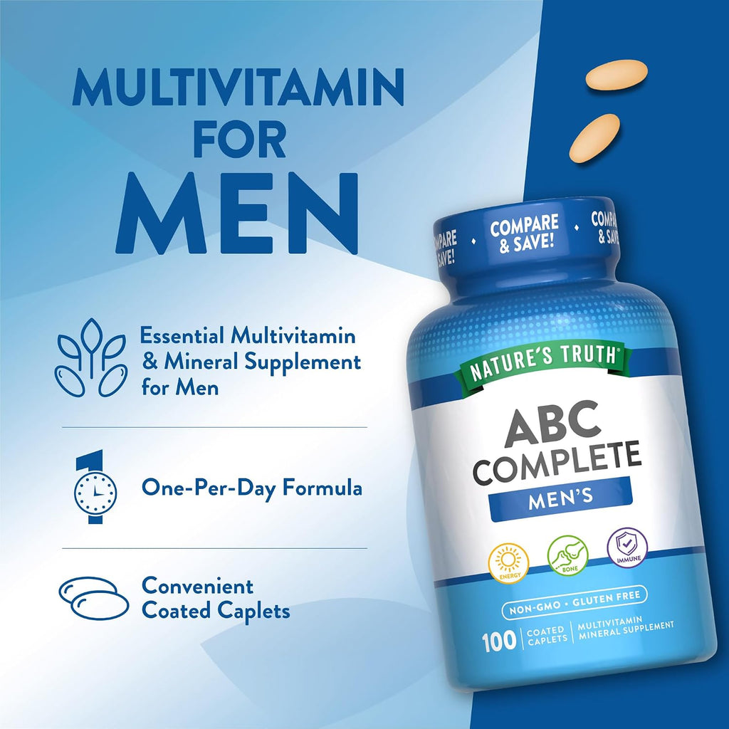 Nature's Truth Multivitamínico para Hombres con Hierro - 100 Cápsulas