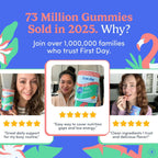 FIRST DAY Multivitamínico en Gominolas para Mujeres – Energía, Cabello y Salud General – 60 Gominolas Veganas