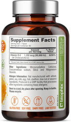 biophix Vitamina D3 50000 UI 60 Comprimidos - Alta Potencia para Huesos Fuertes y Salud Inmunológica