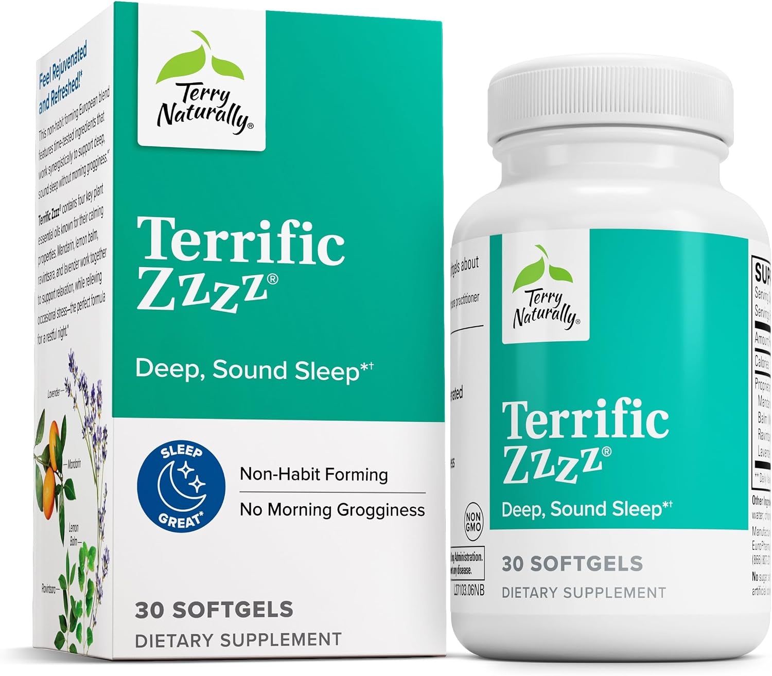 Terry Naturally Terrific Zzzz - 250 mg Tangerine Oil Complex, 30 Softgels
