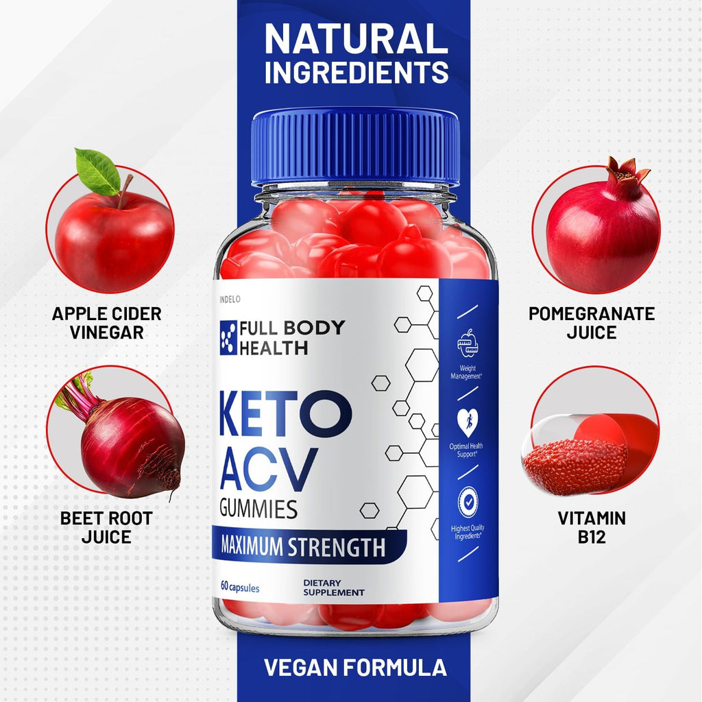 Full Body Health Keto ACV Gummies – Pack de 2 (120 Gominolas)