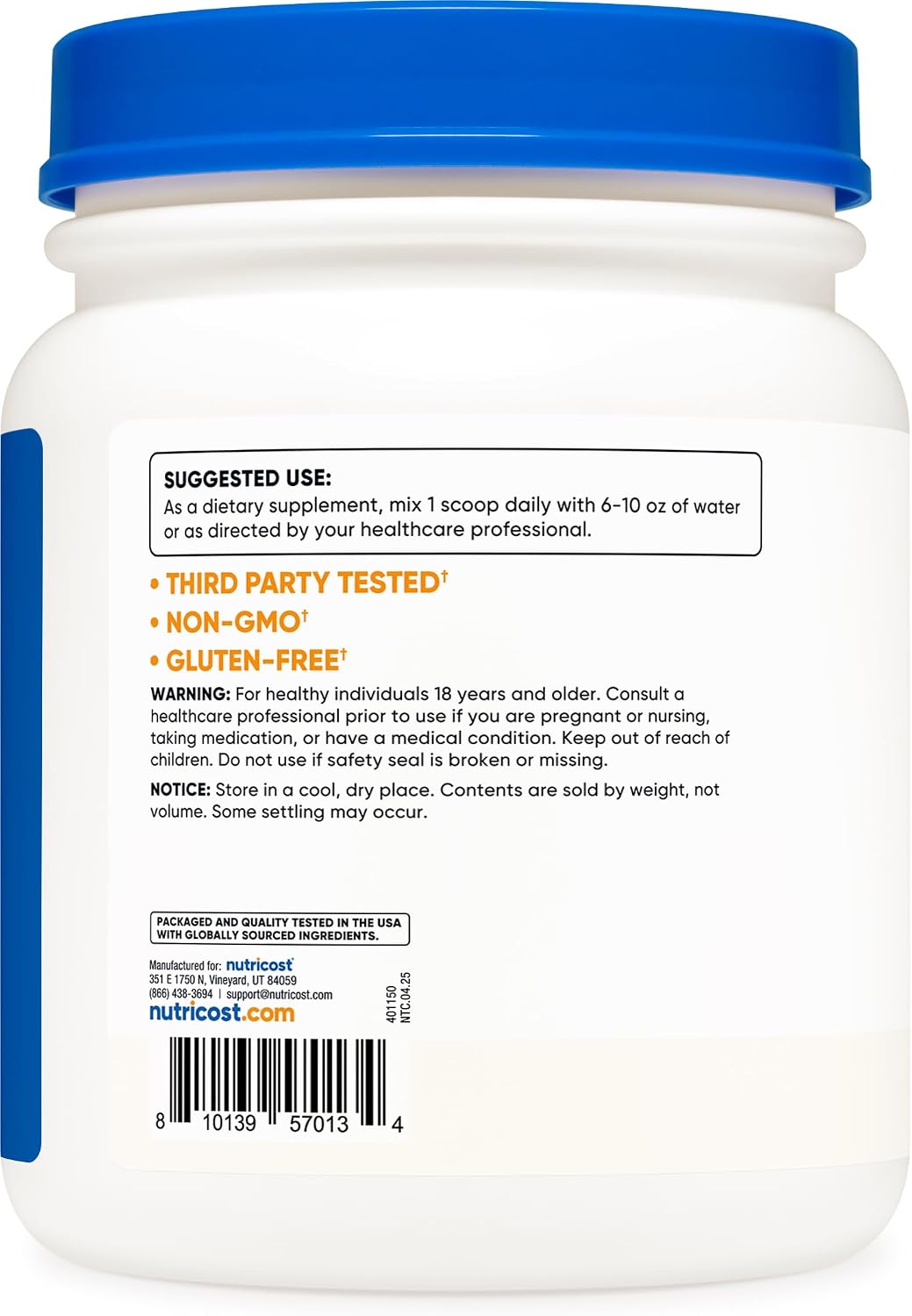 Nutricost L-Tyrosine en Polvo (500g)
