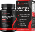Complejo B Metilado - Suplemento de Vitaminas B con Metilfolato y Metilcobalamina, 30 Cápsulas