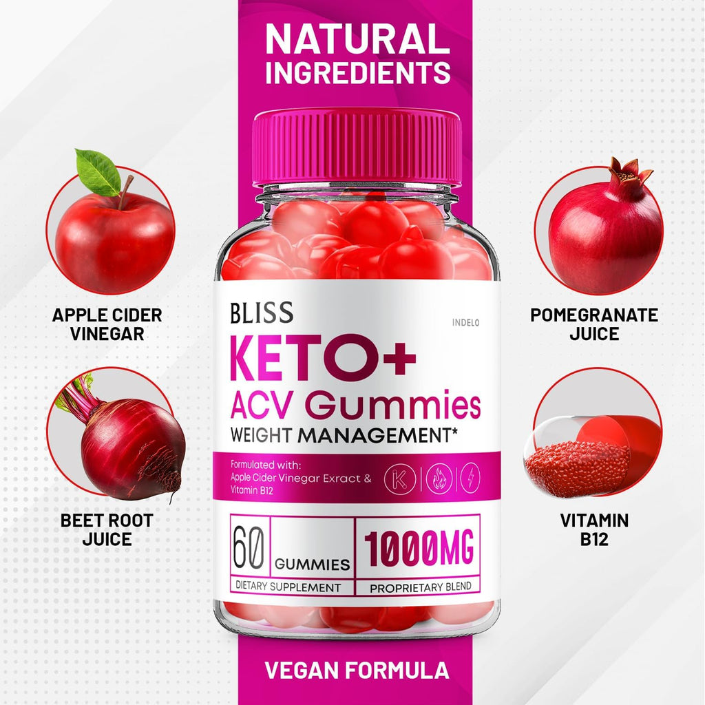 Bliss Keto ACV Gummies - 2 Pack (120 Gominolas)