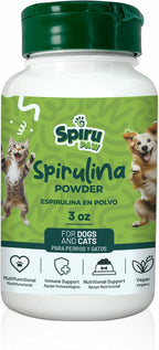 SPIRU PAW Comprimidos de Espirulina para Perros y Gatos - Complemento Natural con Microalgas - 60 Comprimidos