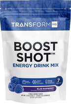 TransformHQ Boost Shot Powder Drink Stick Packets, Peach Mango, 7 Pack