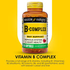 Mason Natural Complejo B, 300 Cápsulas Blandas (3 Envases de 100)