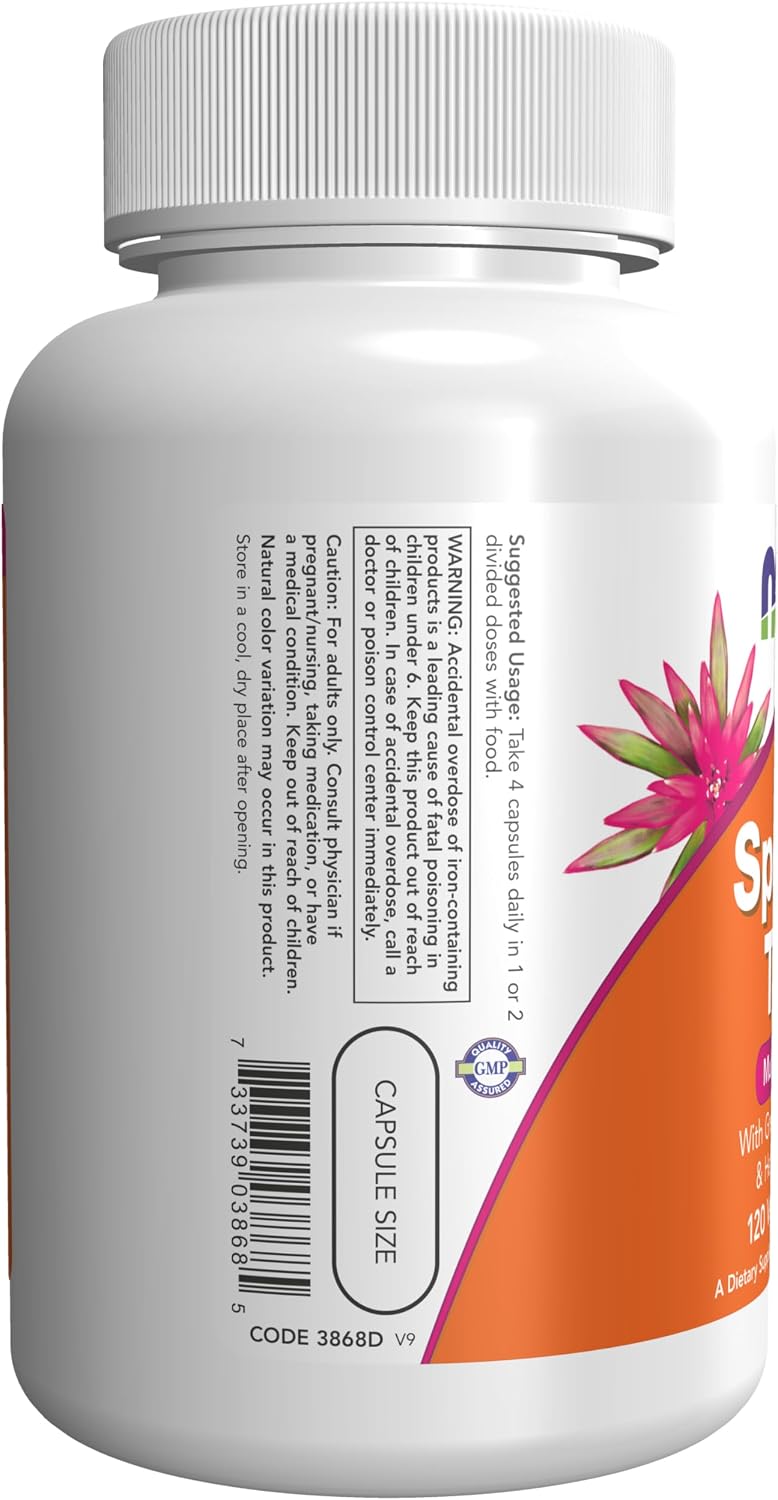 NOW Foods Special Two Multivitamínico con Superalimentos Verdes y Extractos Herbales, 120 Cápsulas Veganas