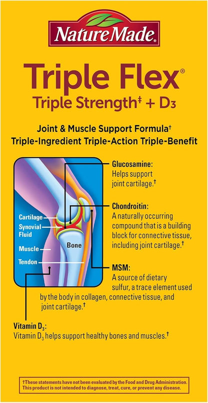 Nature Made TripleFlex Triple Strength con – El funcionamiento normal de los músculos. – Image 9
