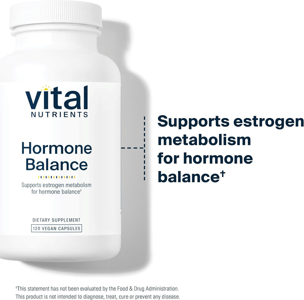 Vital Nutrients Hormone Balance - DIM con Lignanos de Lino | 120 Cápsulas