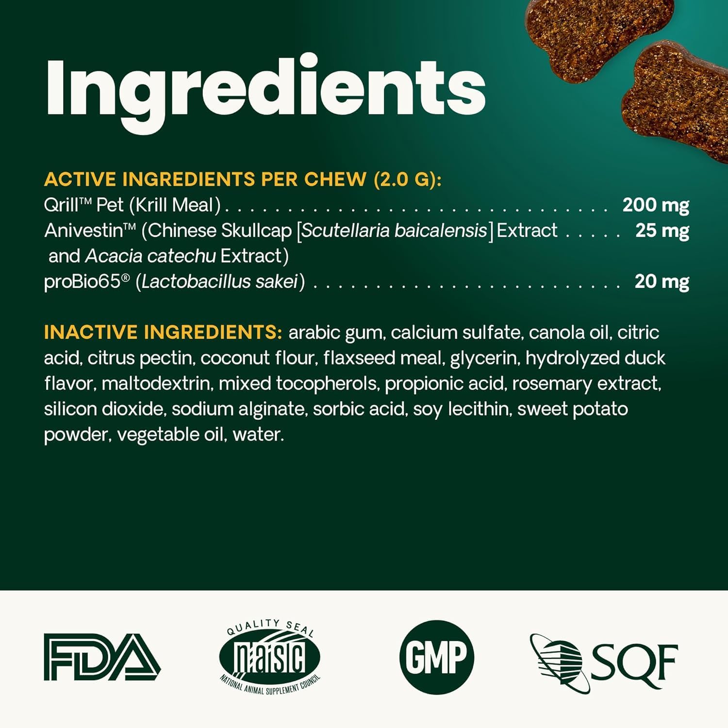 VetriScience Allergy Plus - Suplemento para Alergias e Inmunidad en Perros, 75 Masticables Sabor Pato