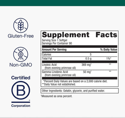 OmegaGenics Aceite de Onagra - 419 mg Omega-6 con 50 mg GLA - 90 Perlas Blandas – Image 4