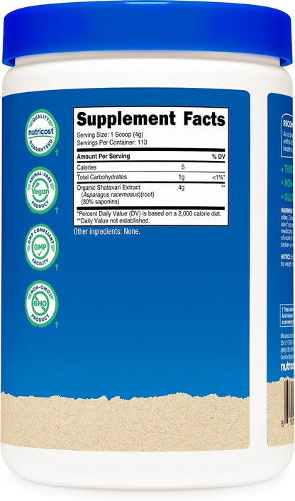 Nutricost Shatavari Orgánico en Polvo - 454 g – Image 5