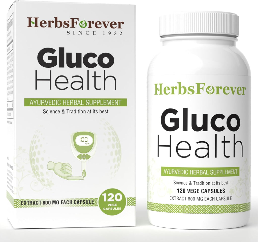 Herbsforever Gluco Health - 120 Cápsulas Vegetales - Control de Azúcar y Antojos