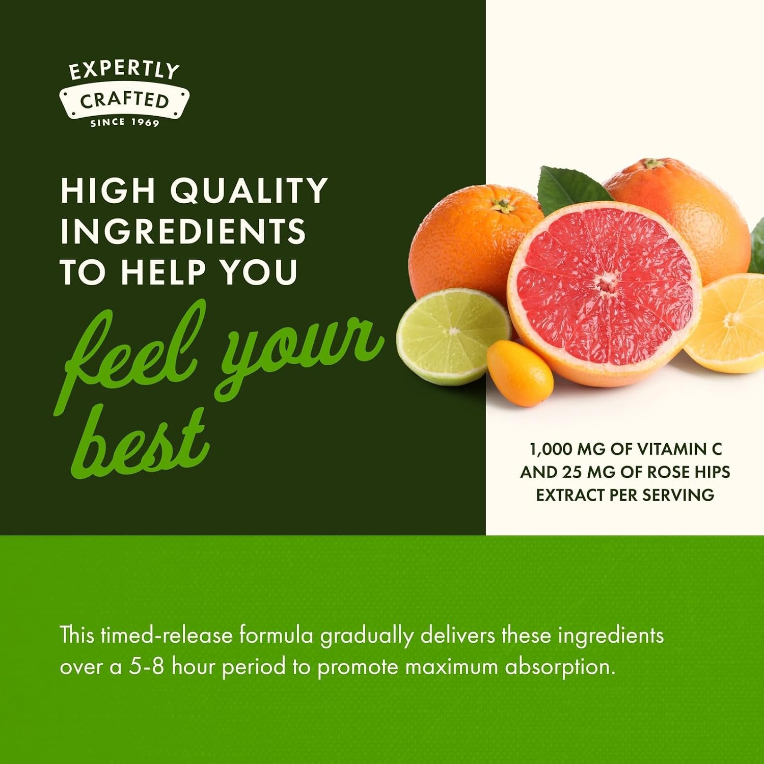 Swanson Vitamina C con Escaramujo, Liberación Prolongada, 1000 mg, 250 Comprimidos (Pack de 2)