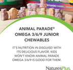 NaturesPlus Animal Parade Omega 3/6/9 Junior - 90 Cápsulas Blandas Sabor Limón