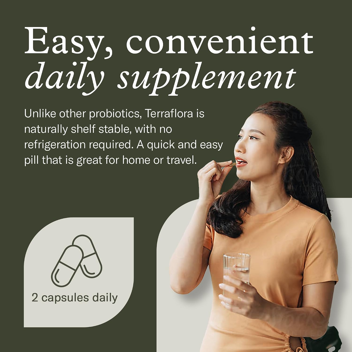 Terraflora Deep Immune Sinbiótico - Probiótico de Esporas, Prebiótico y Postbiótico, 60 Cápsulas