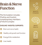 Solgar Choline and Inositol 500 mg/500 mg, 100 Vegetable Capsules