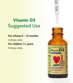 ChildLife Essentials Gotas de Vitamina D3 para Bebés - 500 IU, Sabor a Bayas, 2 Envases