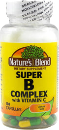 Nature's Blend Super B con Vitamina C - 100 Cápsulas