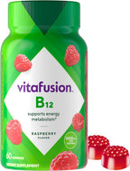 Vitafusion Vitamin B12 Gummies 1000 mcg - 60 Adult Gummies - Raspberry Flavor