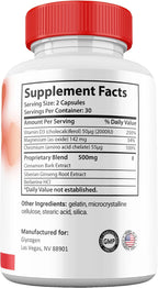 Glycogen Blood Balance Capsules, Premium All Natural Ingredients, 3 Pack