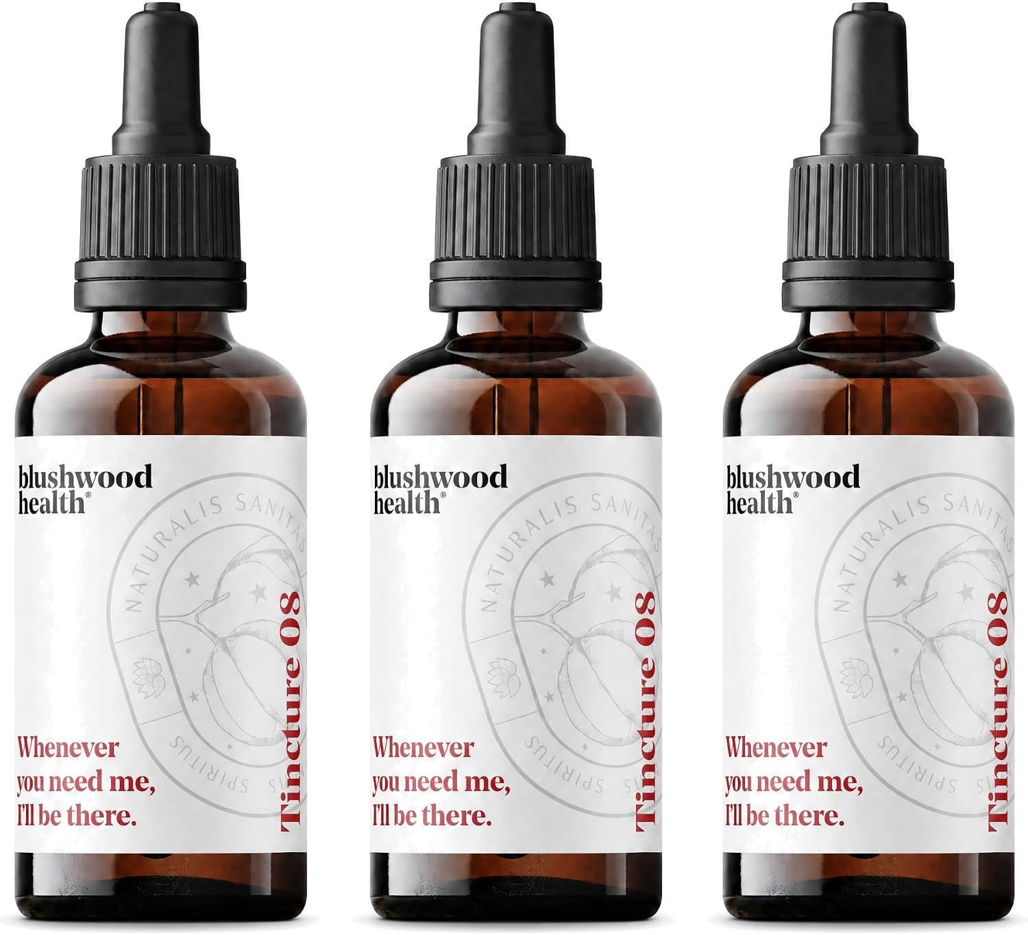 Tintura de Extracto de Baya Blushwood - 3 Botellas (150ml, 500mg por dosis) - Sin Alcohol, Vegano