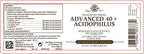 Solgar Advanced 40+ Acidophilus, 60 Cápsulas Vegetales