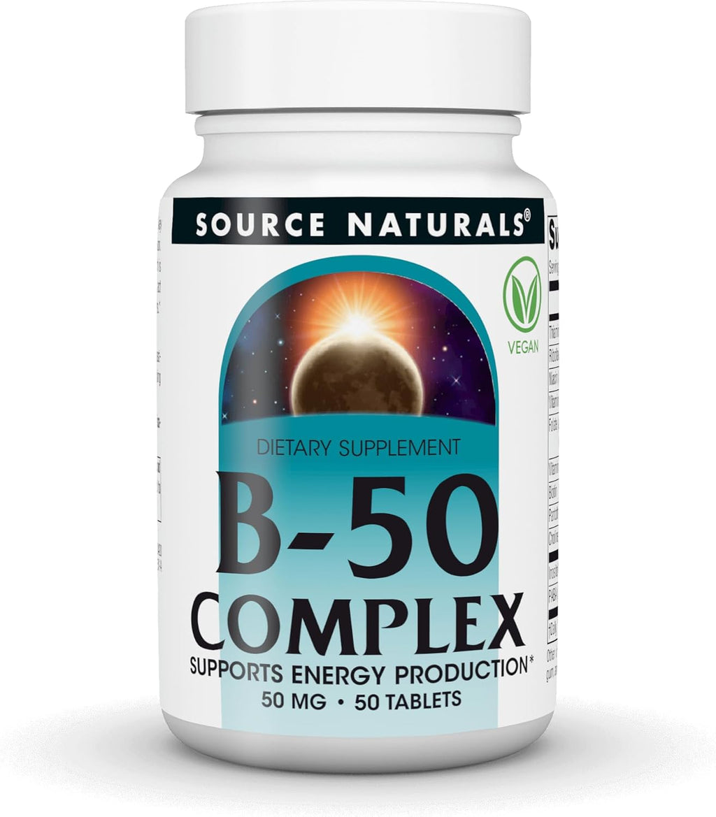 Source Naturals Complejo B-50, 50 mg, 50 comprimidos