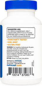 Nutricost Bilis de Buey 500mg - 120 Cápsulas - Sin Gluten y No GMO