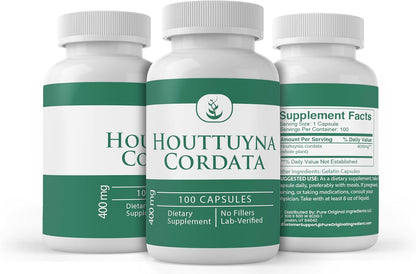 Pure Original Ingredients Houttuynia Cordata (100 Cápsulas) Siempre Puro, Sin Aditivos ni Rellenos, Verificado en Laboratorio – Image 4