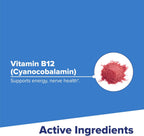 Superior Source No Shot Vitamina B12 Cianocobalamina 5000 mcg, 100 Comprimidos Sublinguales