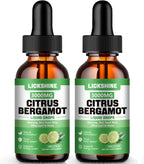 lickshine 2 Pack Gotas Líquidas de Bergamota Cítrica 3000 mg - Alta Absorción - Suplemento Antioxidante y para el Sistema Inmunitario, 2 x 118 ml