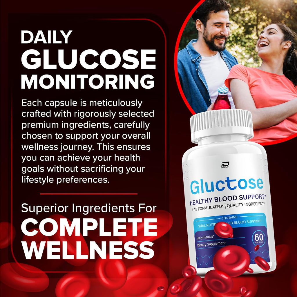 Gluctose Capsules – Suplemento Avanzado, Fórmula Natural, 120 Cápsulas (2 Envases)