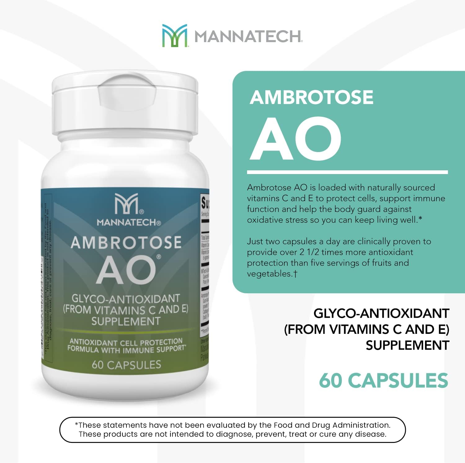 Mannatech Ambrotose AO 60 Cápsulas