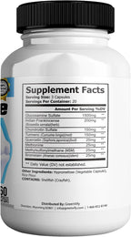Arthrozince Max Extra Strength Joint Support – Glucosamina, Condroitina, MSM, Boswellia, Cúrcuma – 60 Cápsulas
