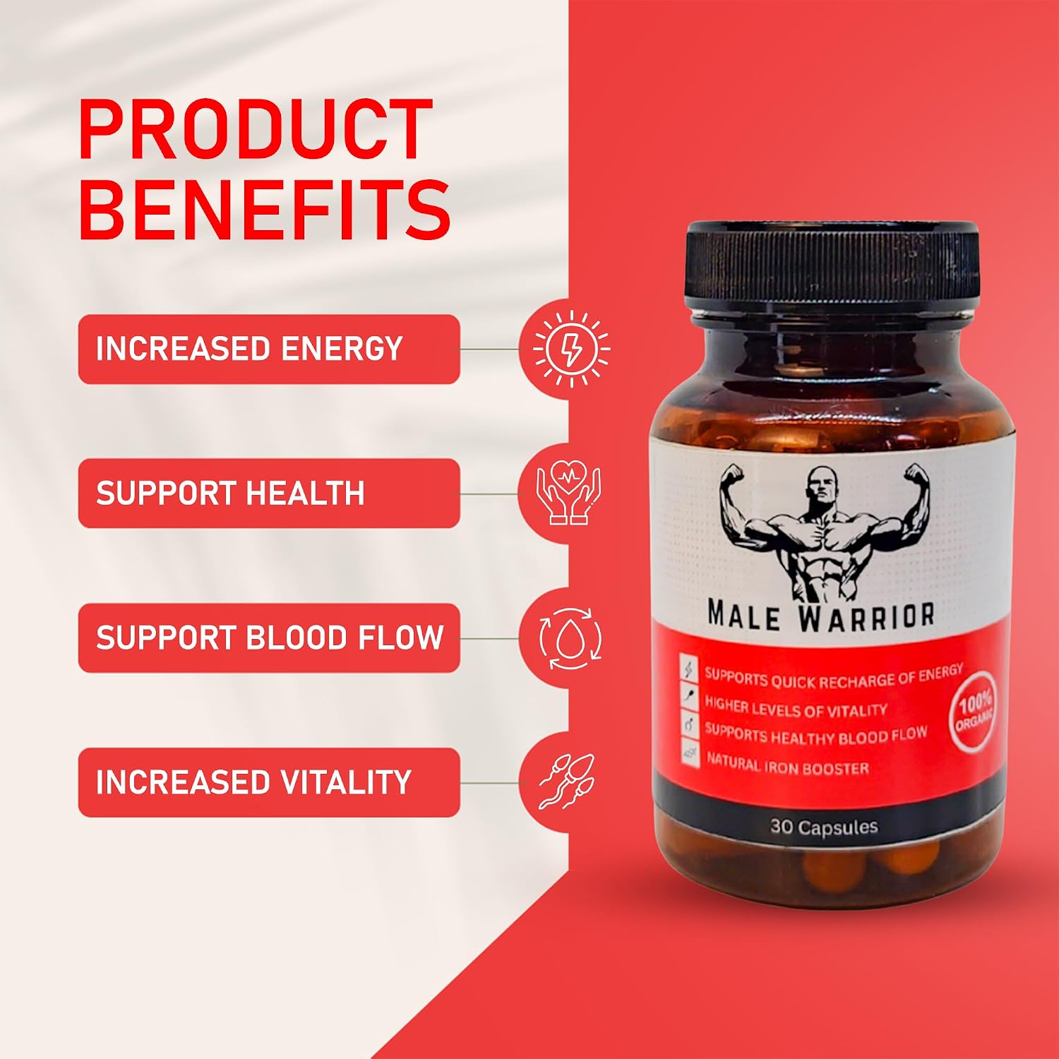 26 Herb Maya Male Warrior - Suplemento Herbal Orgánico