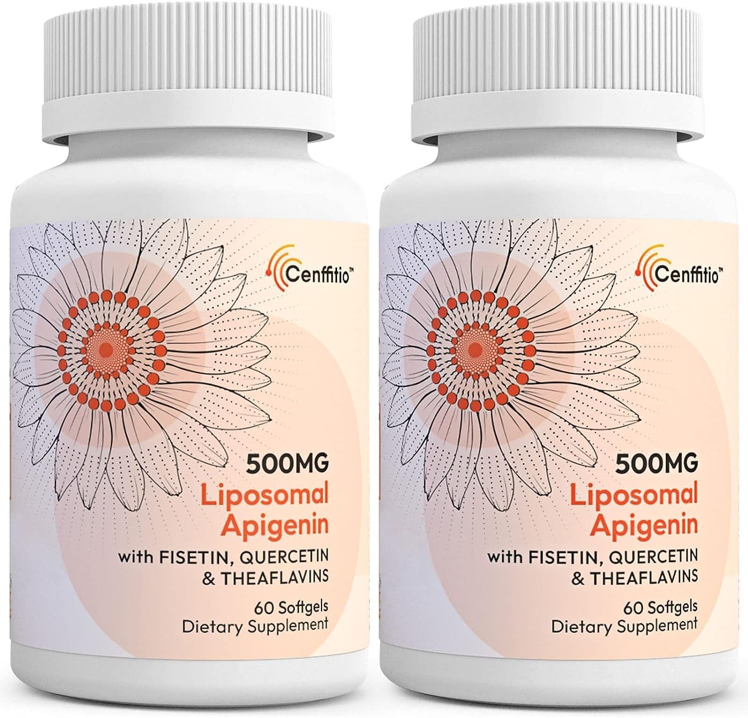 Apigenina Liposomal 500mg con Fisetina, Quercetina y Teaflavinas – 60 Cápsulas Blandas