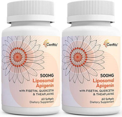 Apigenina Liposomal 500mg con Fisetina, Quercetina y Teaflavinas – 60 Cápsulas Blandas – Image 10
