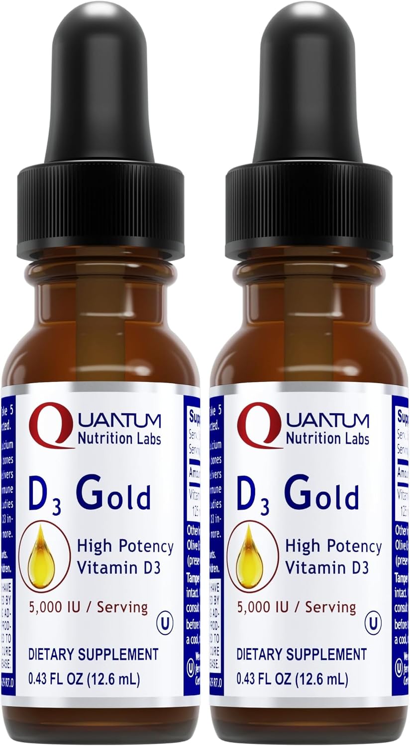 QNL D3 Oro - Gotas Líquidas de Vitamina D3 - 0.43 fl oz