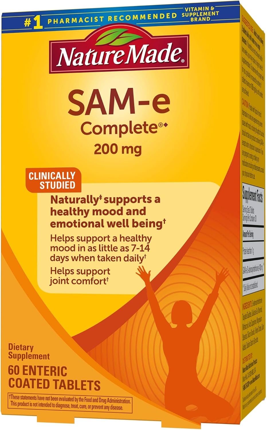 SAM-e Complete 200 mg, 60 Comprimidos
