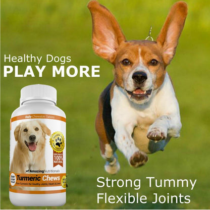 Amazing Turmeric para Perros - Suplemento de Cúrcuma y Antioxidantes, 120 Comprimidos – Image 4