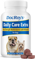 Doc Roy's Daily Care Extra Multivitamínico para Perros, 180 Comprimidos
