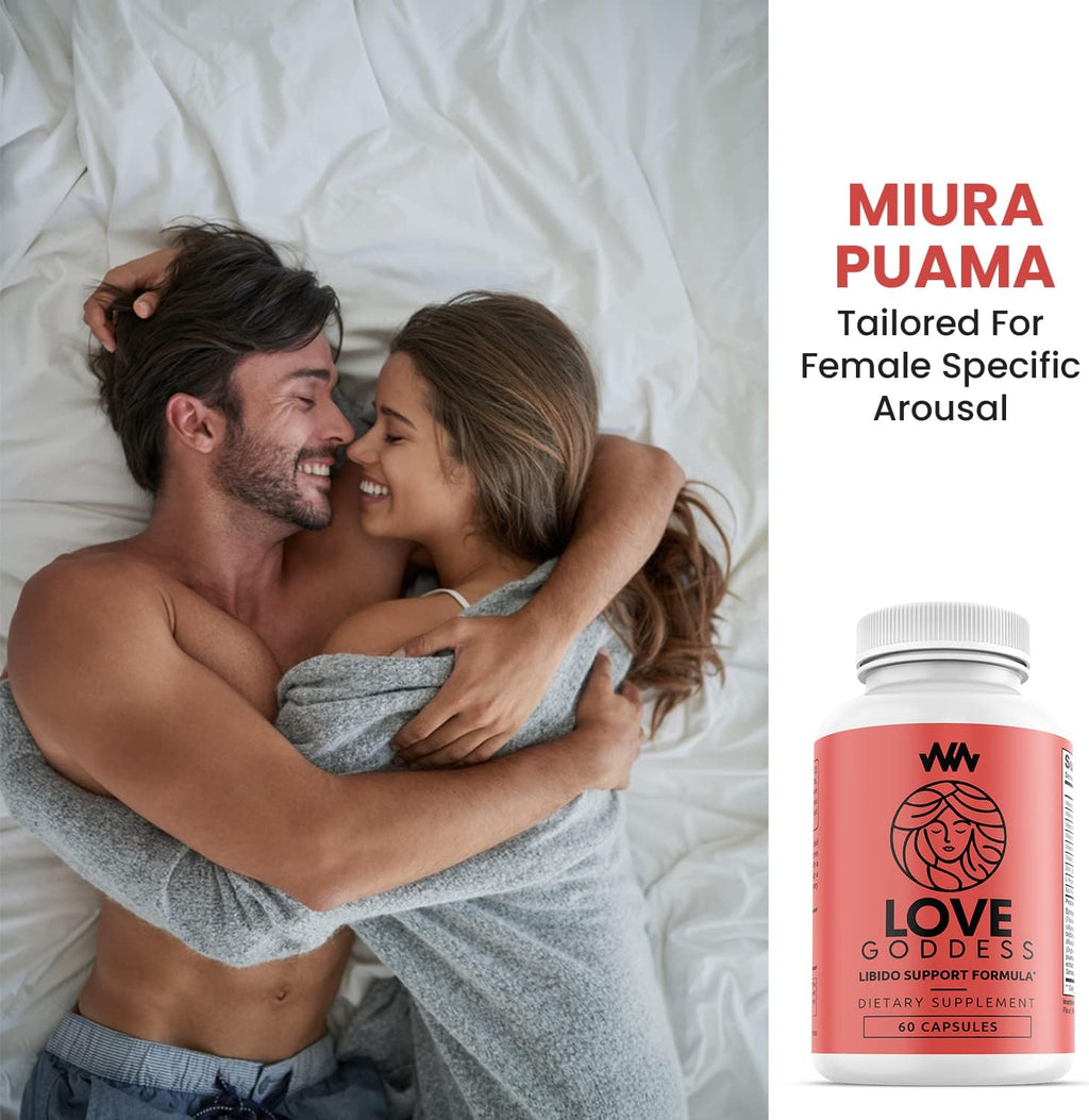 Love Goddess - Suplemento Femenino para Aumentar la Libido con Miura Puama | Warped Wellness